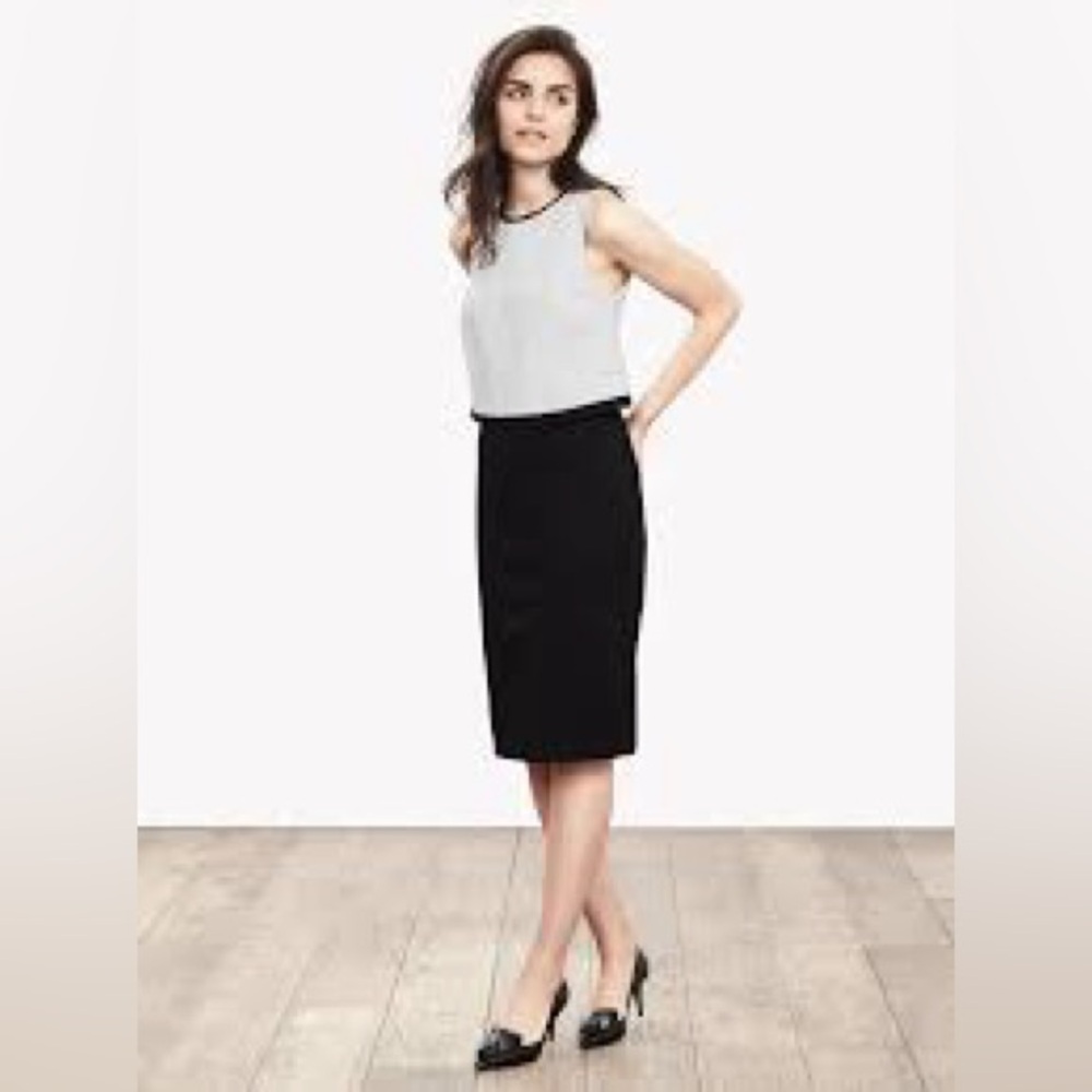 BANANA REPUBLIC | Sloan-Fit Layered Sheath Dress Sz US 10